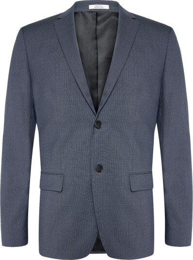 Calvin Klein Ls Micro Grid Slim Blazer Blue 46