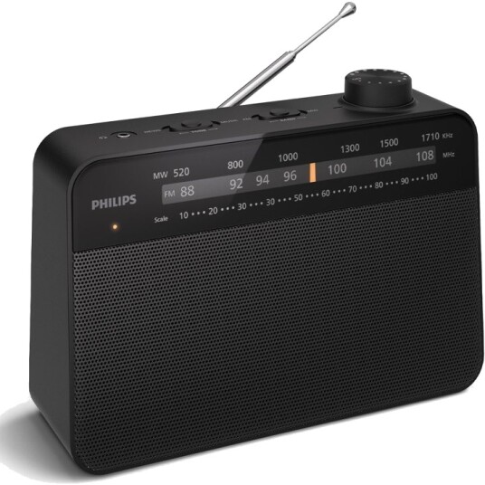 Philips TAR2509 Bærbar FM/MW Radio Svart Philips TAR2509 Bærbar FM/MW Radio Svart