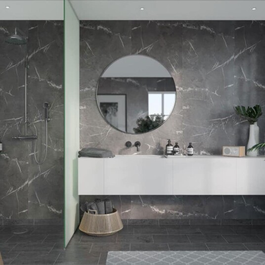 Baderomspanel Fibo Black Marble 2272 M00 S