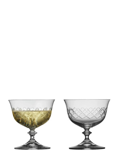Lyngby Glas Champagneskål Eaton 2 Stk. - Nude - 28 CL Lyngby Glas Champagneskål Eaton 2 Stk. - Nude - 28 CL