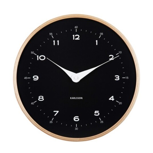 Karlsson Osado Dome Veggklokke KA5995BK Unisex 30 cm Kvarts urverk