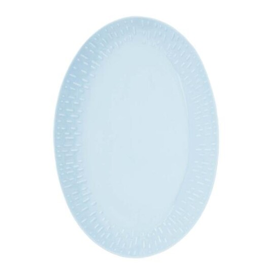 Aida Confetti ovalt serveringsfat 36x25,5 cm aqua porselen Aida Confetti ovalt serveringsfat 36x25,5 cm aqua porselen
