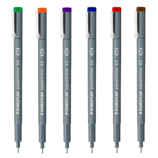 Staedtler Pigment Liner Color 0.3mm Green Staedtler Pigment Liner Color 0.3mm Green