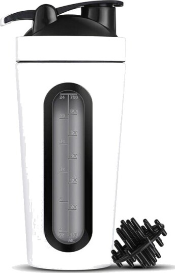 Shaker i Rustfritt Stål, 700 ml - Hvit Shaker i Rustfritt Stål, 700 ml - Hvit