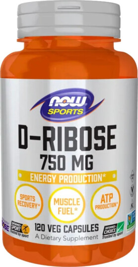 NOW D-RIBOSE 750 MG 120 KAPSLER NOW D-RIBOSE 750 MG 120 KAPSLER