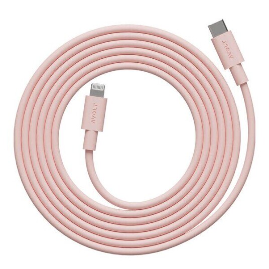 Avolt USB-C til Lightning ladekabel 2m Rosa