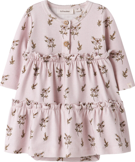 Lil"Atelier Nbfgayo Sum Ls Body Dress Lil   Pink   74