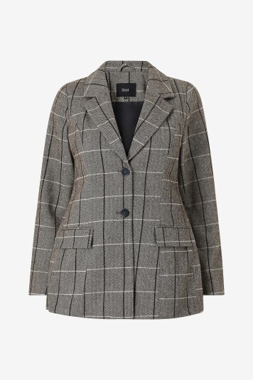 Zizzi Blazer mKalis L/S Blazer Grå