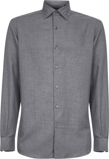 Zegna Herre Skjorter Grå L,