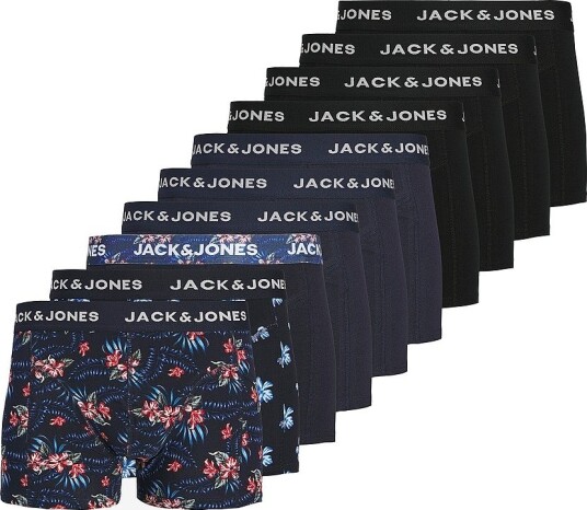 Jack & Jones Jaclamine Flower Trunks 10 Pack Navy M Jack & Jones Jaclamine Flower Trunks 10 Pack Navy M