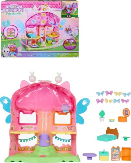 Gabby"s Dollhouse Gabby"s Dollhouse Flutter Fairy Magic Playset Pink ONE SIZE