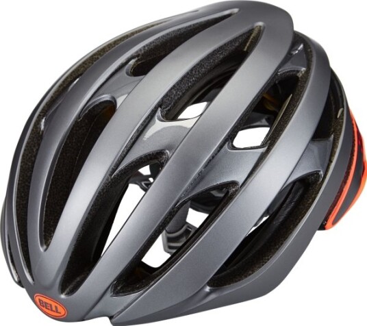 Bell Stratus Integated Mips Road Bike Helmet Matte Gloss Gray Infrared S (52–56 Cm)