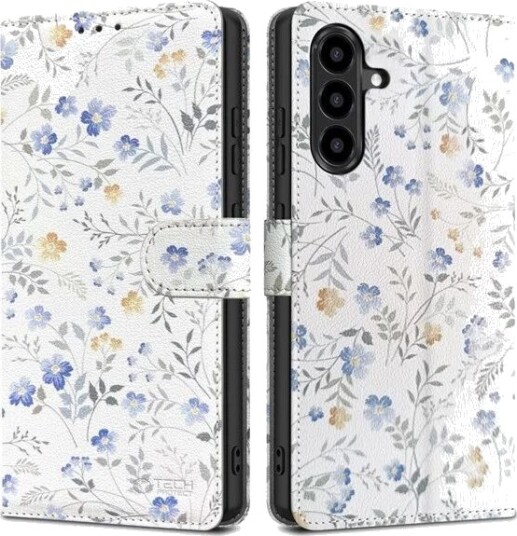 Tech-Protect Wallet Case for Samsung Galaxy A57 5G - Colorful Flowers