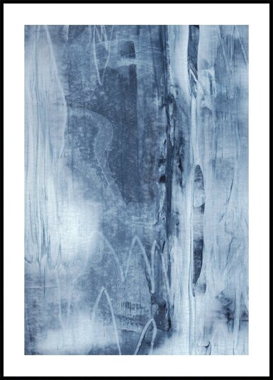 Blue Texture Flowing Vertical Lines Poster Plakat / 70x100cm Blue Texture Flowing Vertical Lines Poster Plakat / 70x100cm