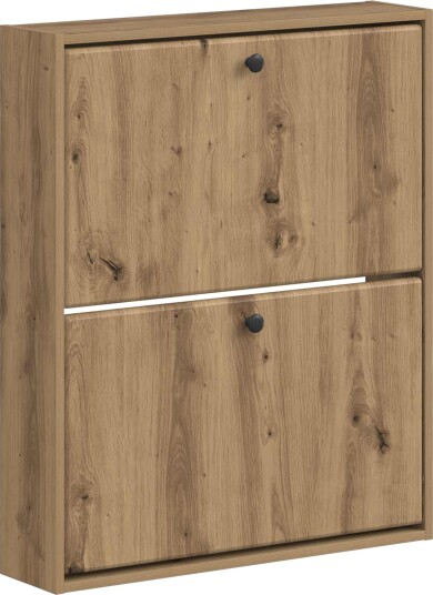 vidaXL Vegghengt skoskap BREDA 71 x 17 x 86 cm Konstruert tre