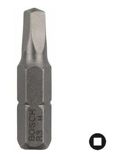 Bosch R3 Firkant-Bit 25mm Ekstra Hard 3-pakk til Elektroverktøy Bosch R3 Firkant-Bit 25mm Ekstra Hard 3-pakk til Elektroverktøy