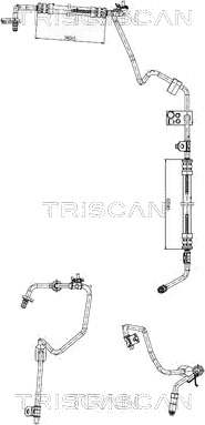 Hydraulikkslange styring TRISCAN 8516 28001 Hydraulikkslange styring TRISCAN 8516 28001