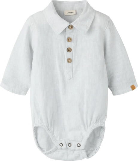 Lil"Atelier Nbmjesper Ls Body Shirt Lil Grey 56