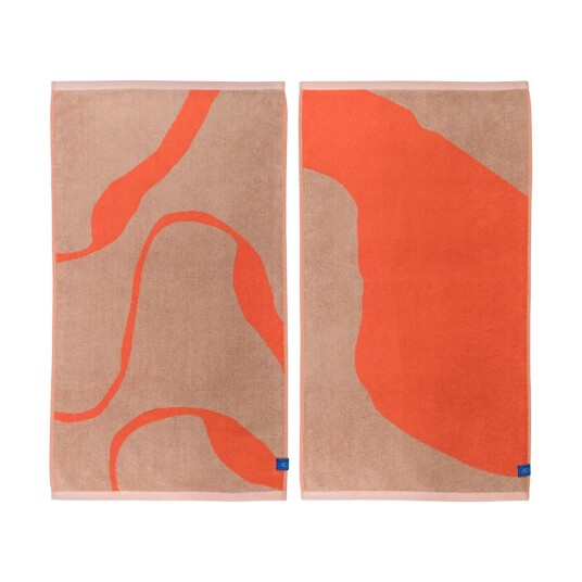Mette Ditmer Nova Arte gjestehåndkle 40 x 55 cm 2-pakning Latte-orange Mette Ditmer Nova Arte gjestehåndkle 40 x 55 cm 2-pakning Latte-orange