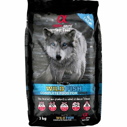 Alpha Spirit Fiskebasert Hundemat Semi-Moist 9 kg - Glutenfri og Kornfritt Alpha Spirit Fiskebasert Hundemat Semi-Moist 9 kg - Glutenfri og Kornfritt