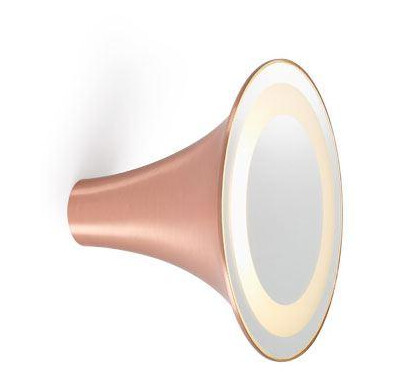 Trizo 21 Sirens Vegglampe Kobber + Hvitmattet Glass + Speil Liten Trizo 21 Sirens Vegglampe Kobber + Hvitmattet Glass + Speil Liten