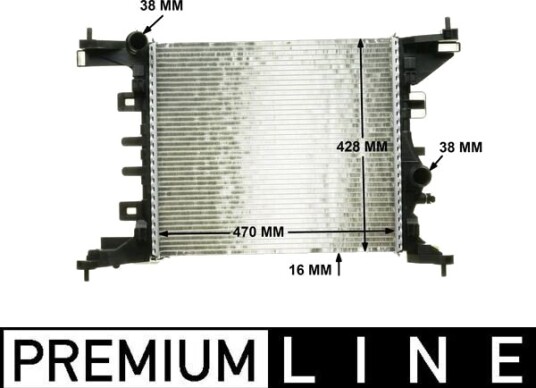 MAHLE CR 1187 000P Radiator, motorkjøling