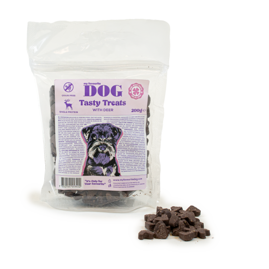 My Favourite Dog Hundegodbiter med hjort 200 g - Velsmakende snacking til hund My Favourite Dog Hundegodbiter med hjort 200 g - Velsmakende snacking til hund