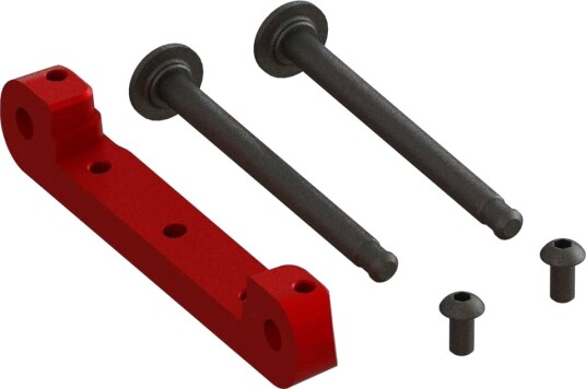 ARRMA ARA330659 Front Upper Alu Suspension Mount Red