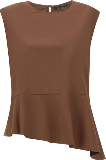 Kaos Dame Topper Brun L,