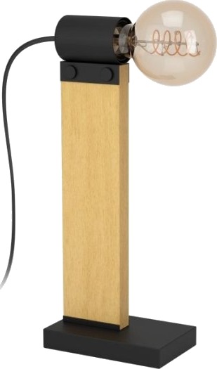 Eglo Bailrigg Tl E27 Sort/Natur Fsc Eglo Bailrigg Tl E27 Sort/Natur Fsc