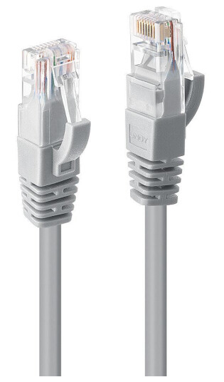Lindy Cat6 Nettverkskabel 15m U/UTP RJ-45 Grå