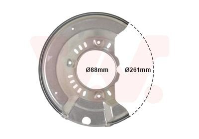 Bremseskjold VAN WEZEL 5430371 Bremseskjold VAN WEZEL 5430371