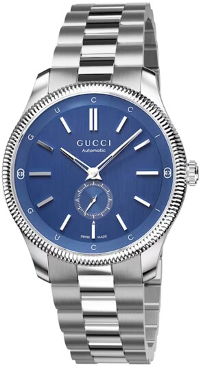 Gucci Herreklokke YA126389 G Timeless Blå/Stål Ø40 mm