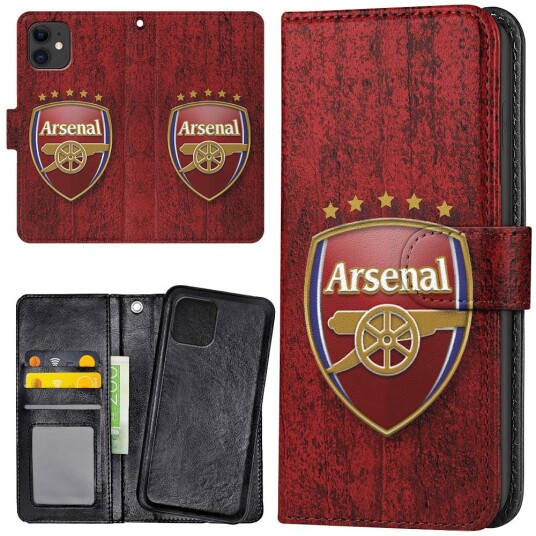 Generic Iphone 11 - Lommebok Deksel Arsenal