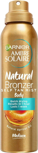 Garnier Ambre Solaire Natural Bronzer Self tan Mist 150 ml Bronzing Selvbruning