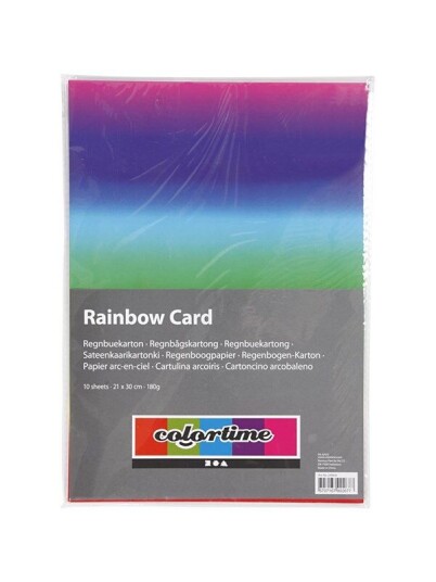 Creativ Company Rainbow Paper A4 180gr 10 Sheets Creativ Company Rainbow Paper A4 180gr 10 Sheets