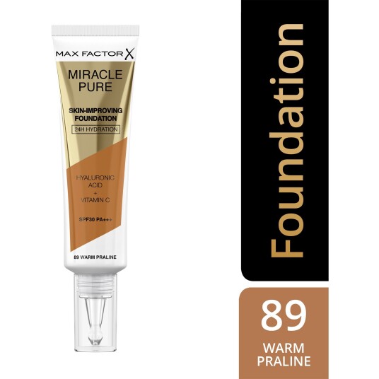 Max Factor Miracle Pure Foundation SPF30 89 Warm Praline 30 ml