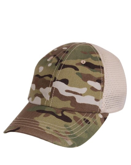 Rothco Cap med nettinghals MultiCam Beige