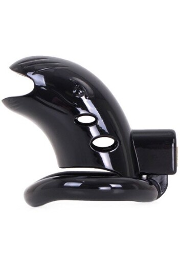 Plastic Chastity Cage Black