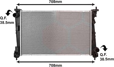 VAN WEZEL 17012724 Radiator motorkjøling VAN WEZEL 17012724 Radiator motorkjøling