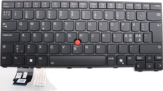Lenovo Chicony Erstatningstastatur TrackPoint Nordisk 5N21M38590