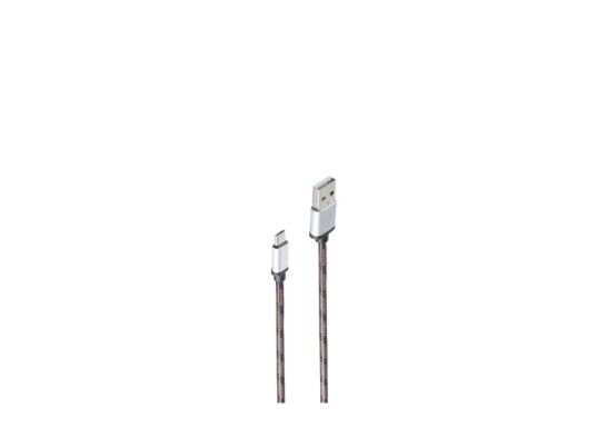 Shiverpeaks Bs14-50082, 2 M, Usb A, Micro-Usb B, Usb 2.0, 0,48 Gbit/S, Brun