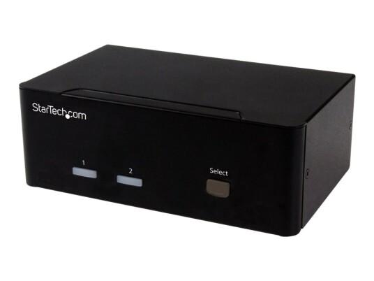 Startech.Com 2 Port Vga Kvm Switch - Dual Vga - Hot-Key & Audio Support - 1920X1200 Kvm Switch - Kvm Video Switch (Sv231dvgau2a) - Kvm / Lyd / Usb-Svitsj - 2 X Kvm/Lyd/Usb - 1 Lokalbruker - Stasjonær - For P/N: Sva12m2neua, Sva12m5na