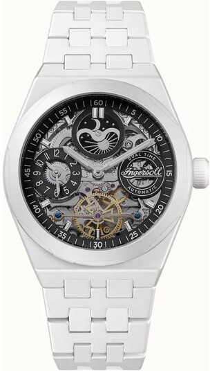 Ingersoll Herreklokke I15101 The Broadway Sort/Keramik Ø43 mm