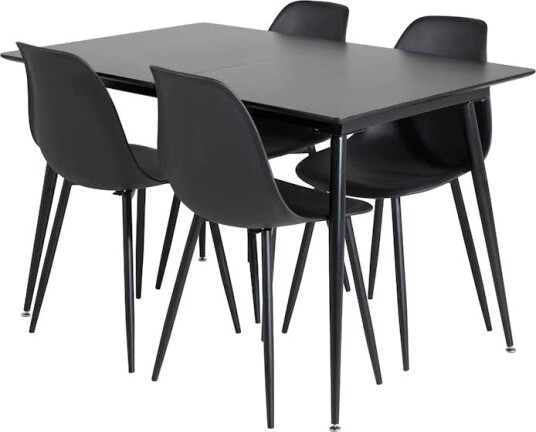Spisegruppe Venture Home Silvia med Innleggsplate og 4 Pop Stoler Spisegruppe Venture Home Silvia med Innleggsplate og 4 Pop Stoler