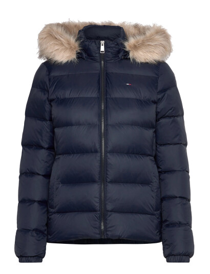 Tommy Jeans Tjw Basic Hooded Down Jacket Ext - Navy - XS