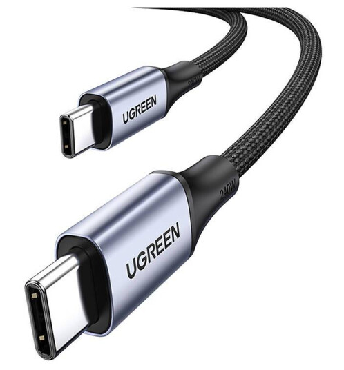 Ugreen USB-C Kabel 240W PD 2m Vevd Sort