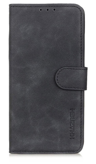 Khazneh Huawei P Smart (2021) KHAZNEH Retro PU Skinndeksel m. Lommebok - Sort
