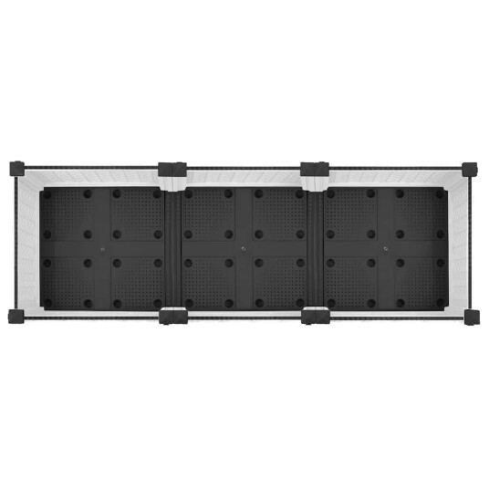vidaXL Høybed 120x40x71 cm polypropylen