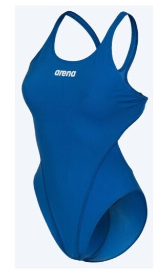 Arena badedrakt til damer - Team Swim Tech Solid - Blå
